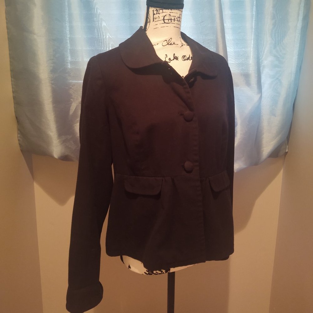 Merona Black Peplum Jacket
